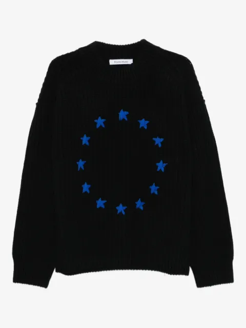 Études Studio Europa ribbed star-embellished sweater