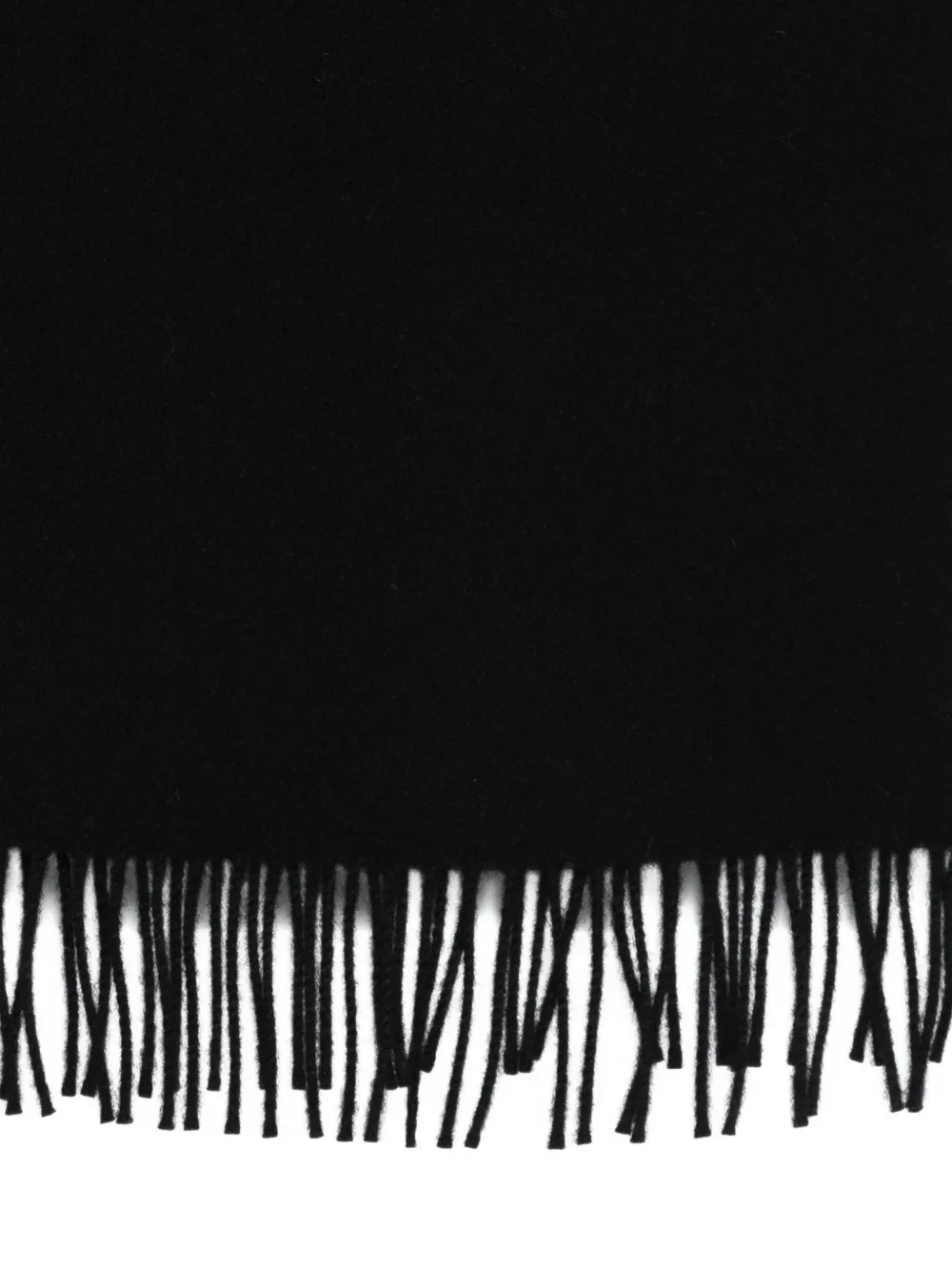 Études Studio fringed wool scarf - Zwart