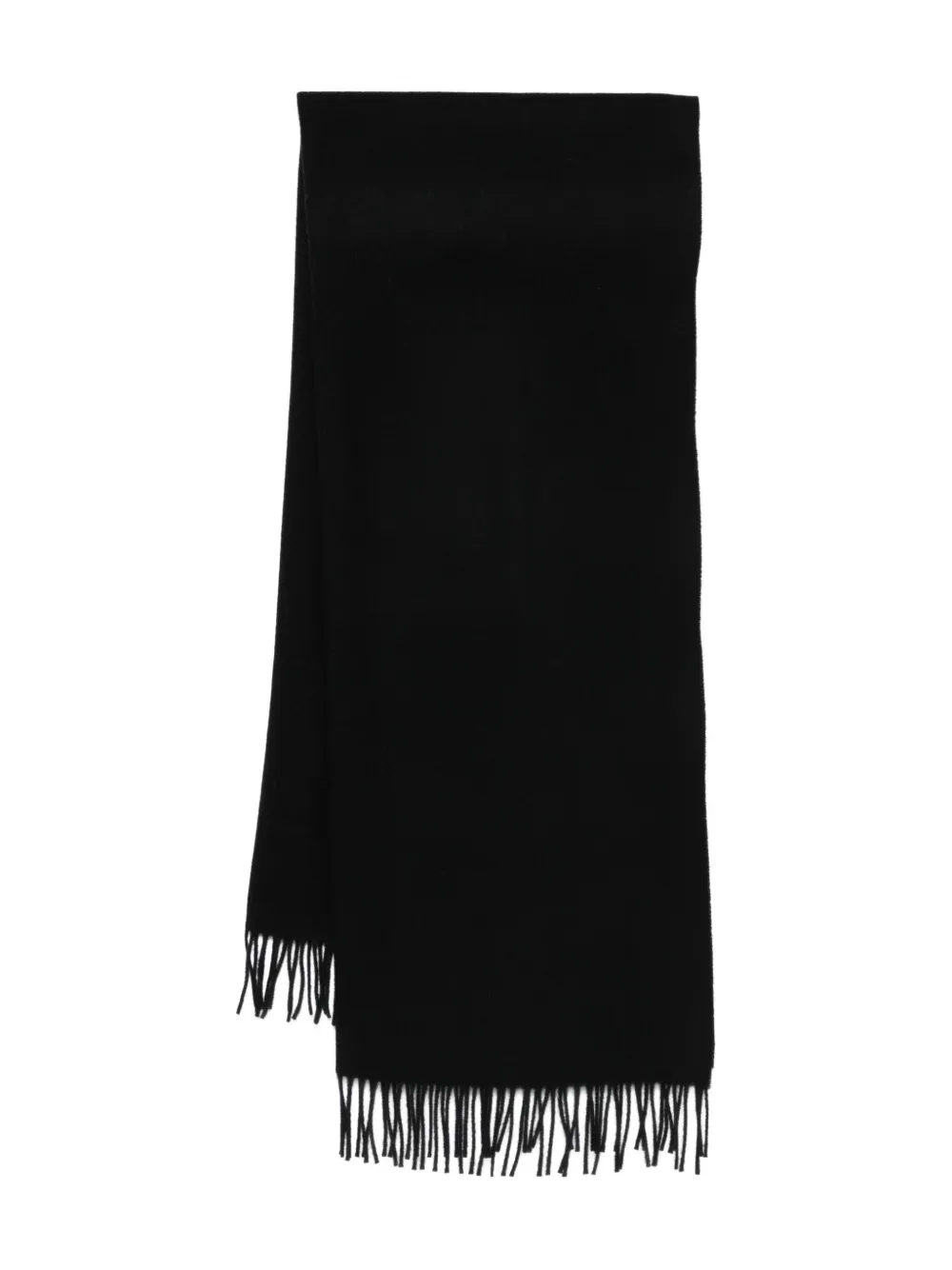 Études Studio fringed wool scarf | Black | Image 1