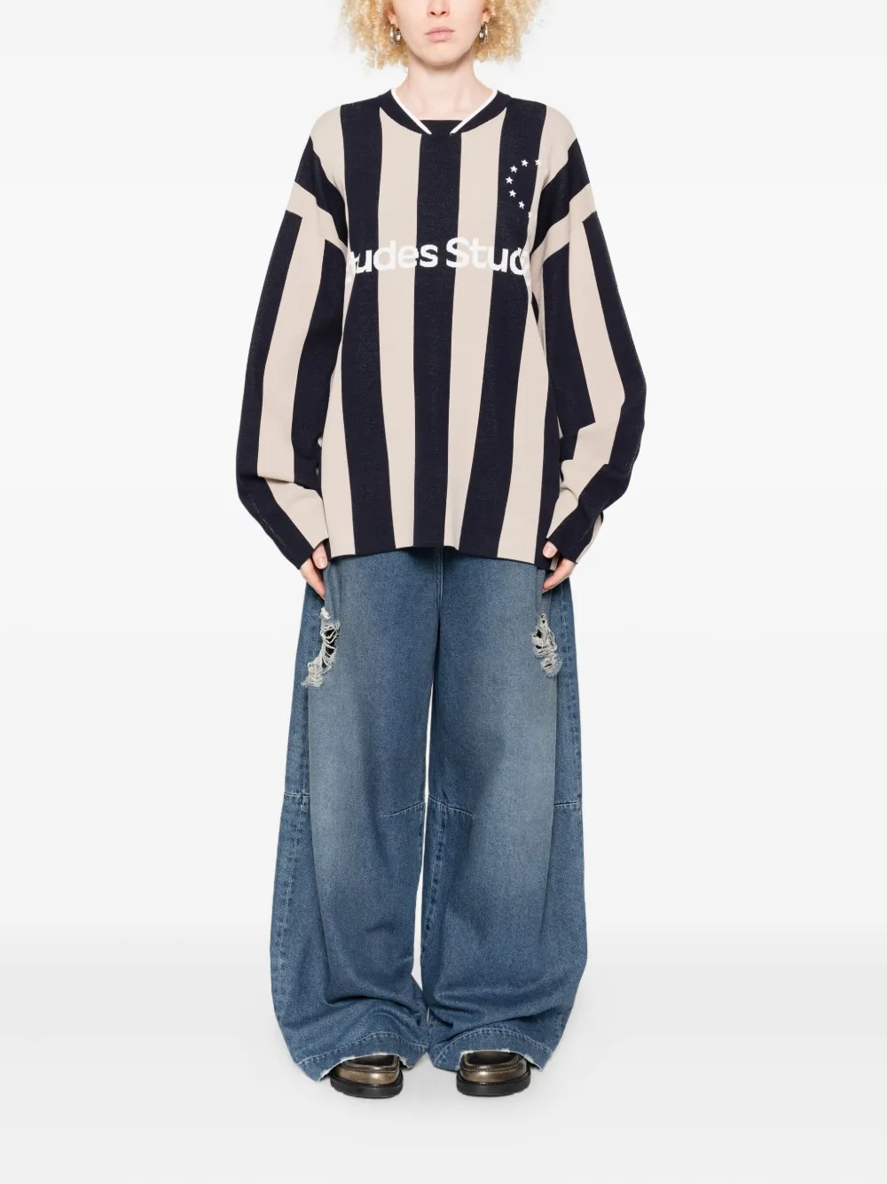 Etudes Studio Striped Sweater In Multi