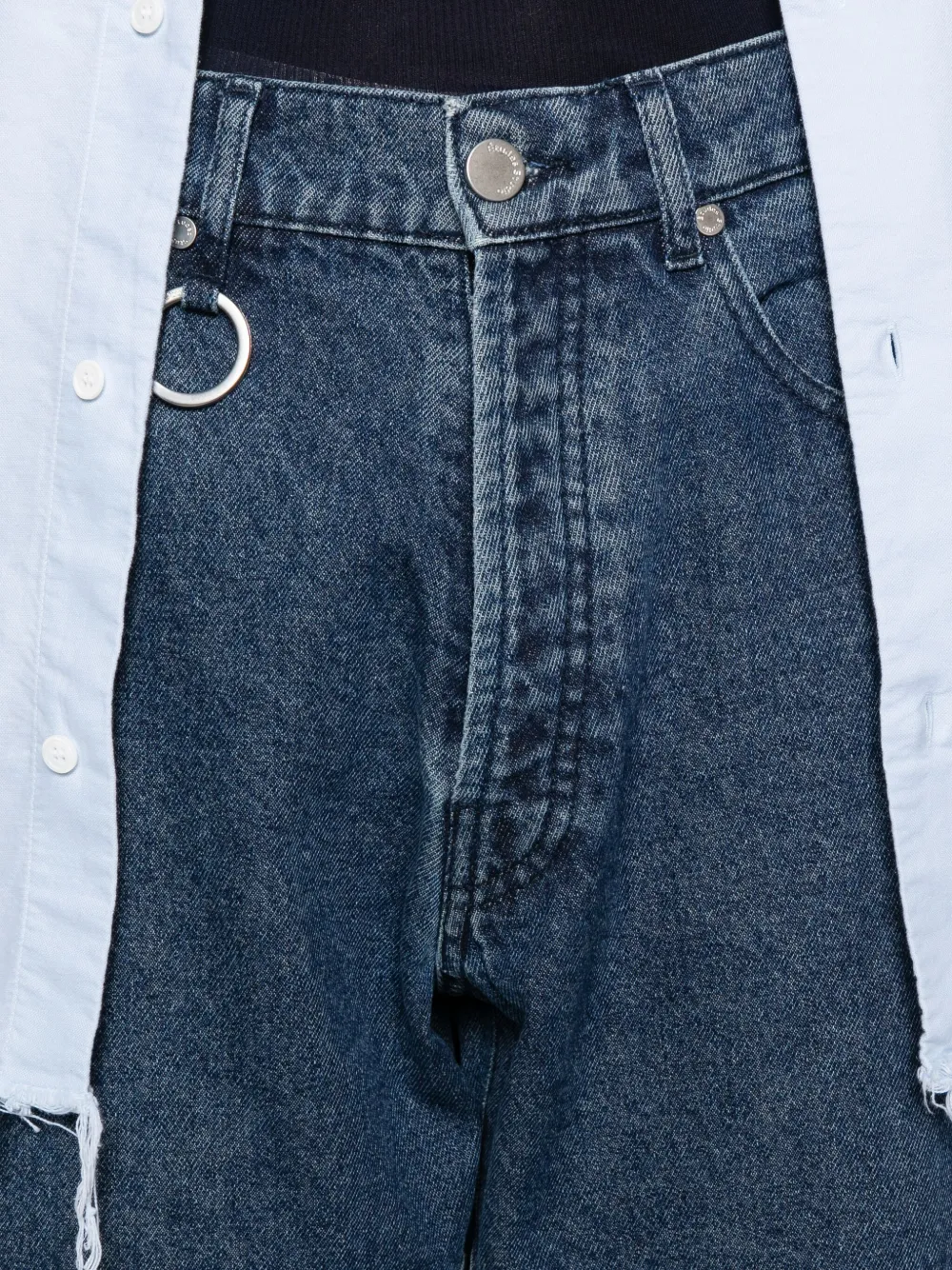 Etudes Studio Panelled Jeans In Blue