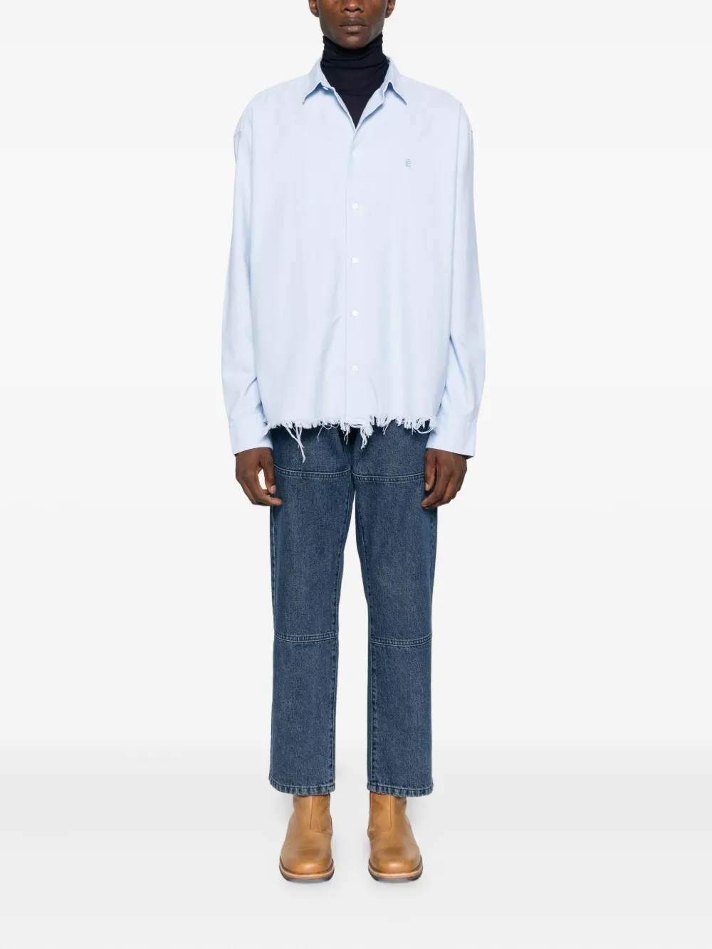 Etudes Studio Panelled Jeans In Blue