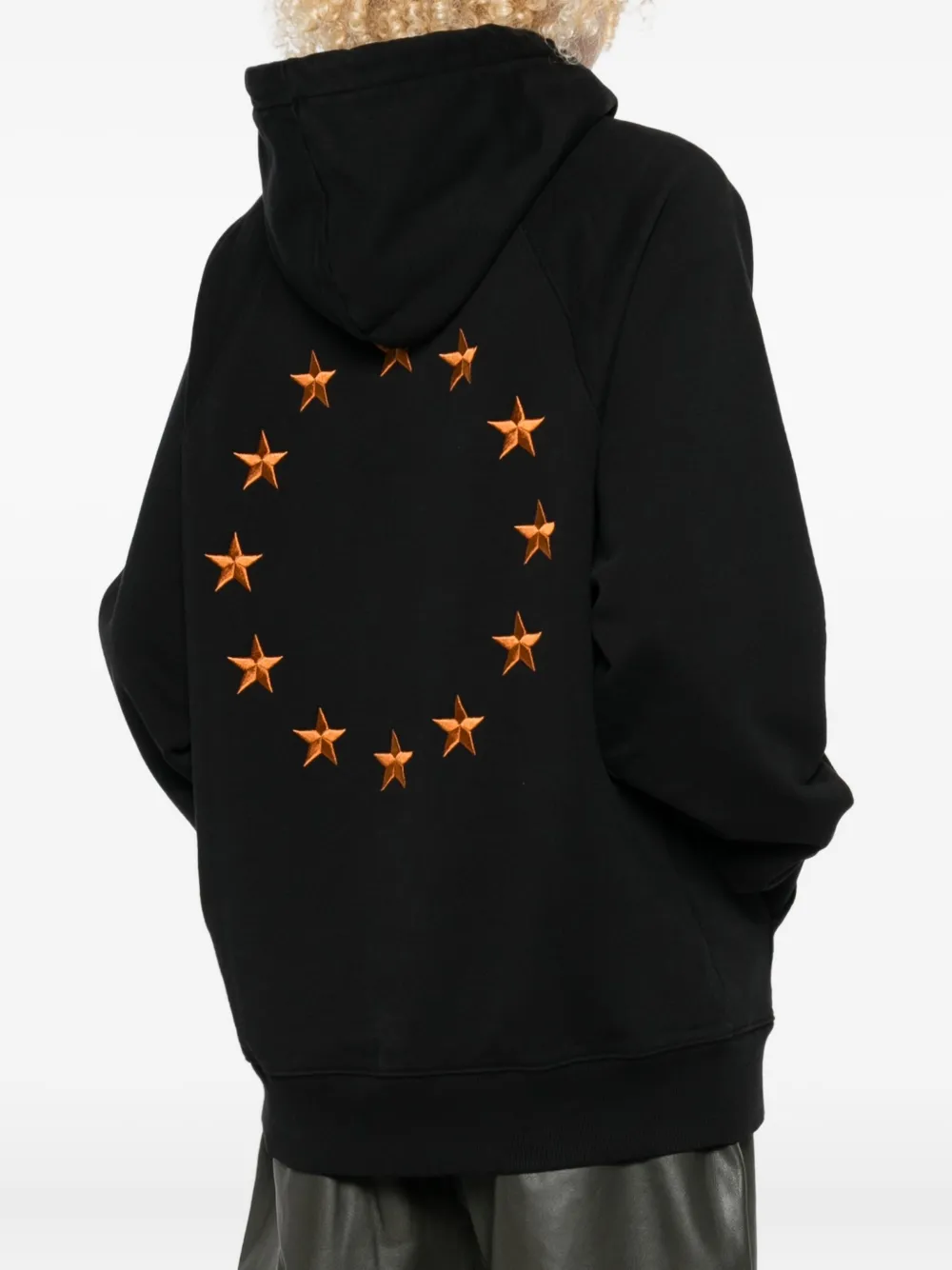 Etudes Studio Europa Star-embroidered Hoodie In Black