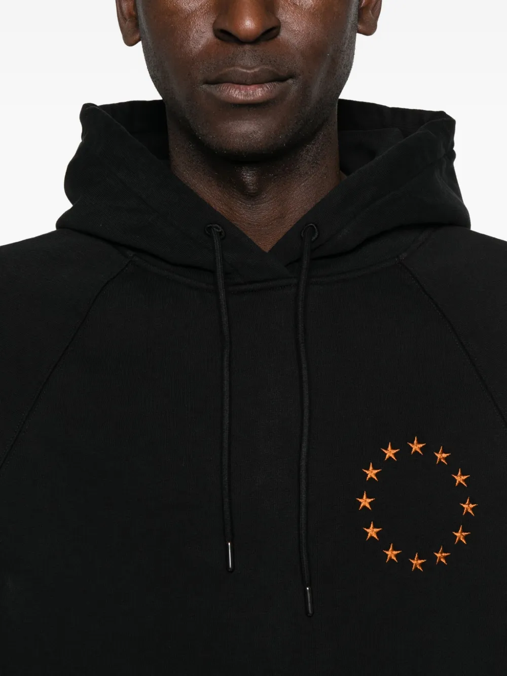 Etudes Studio Europa Star-embroidered Hoodie In Black