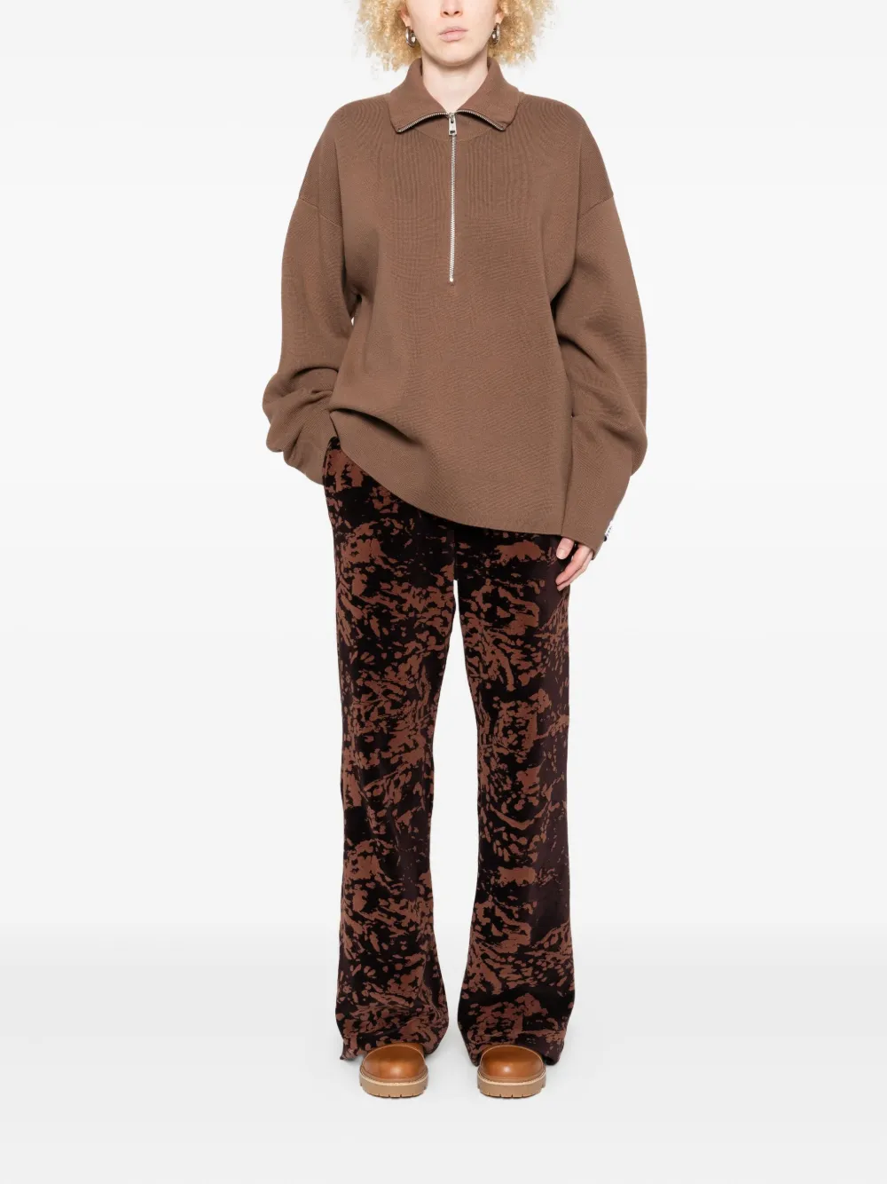 Etudes Studio Zip-up Sweatshirt In Brown