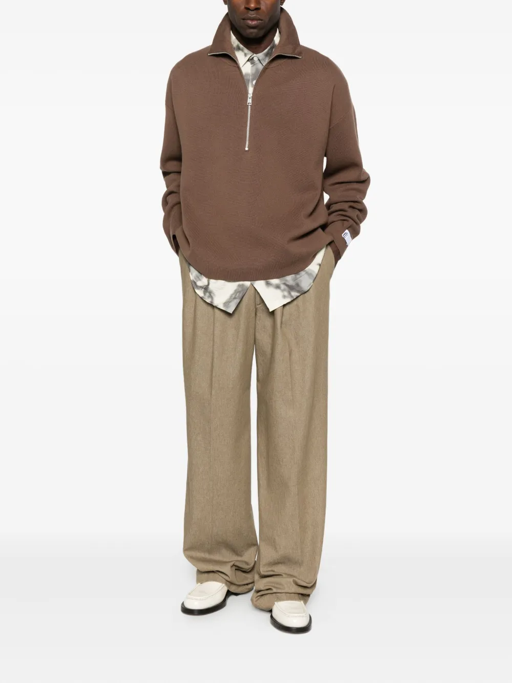 Etudes Studio Zip-up Sweatshirt In Brown