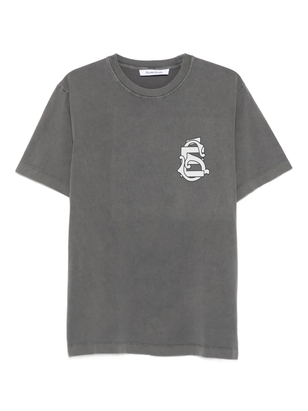 Études Studio emblem-print short-sleeve T-shirt | Grey | Image 1