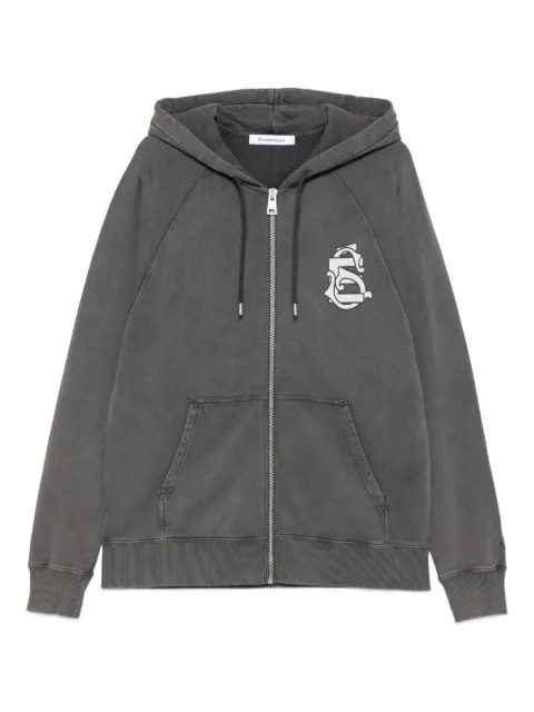 Études Studio logo-print zip-up hoodie