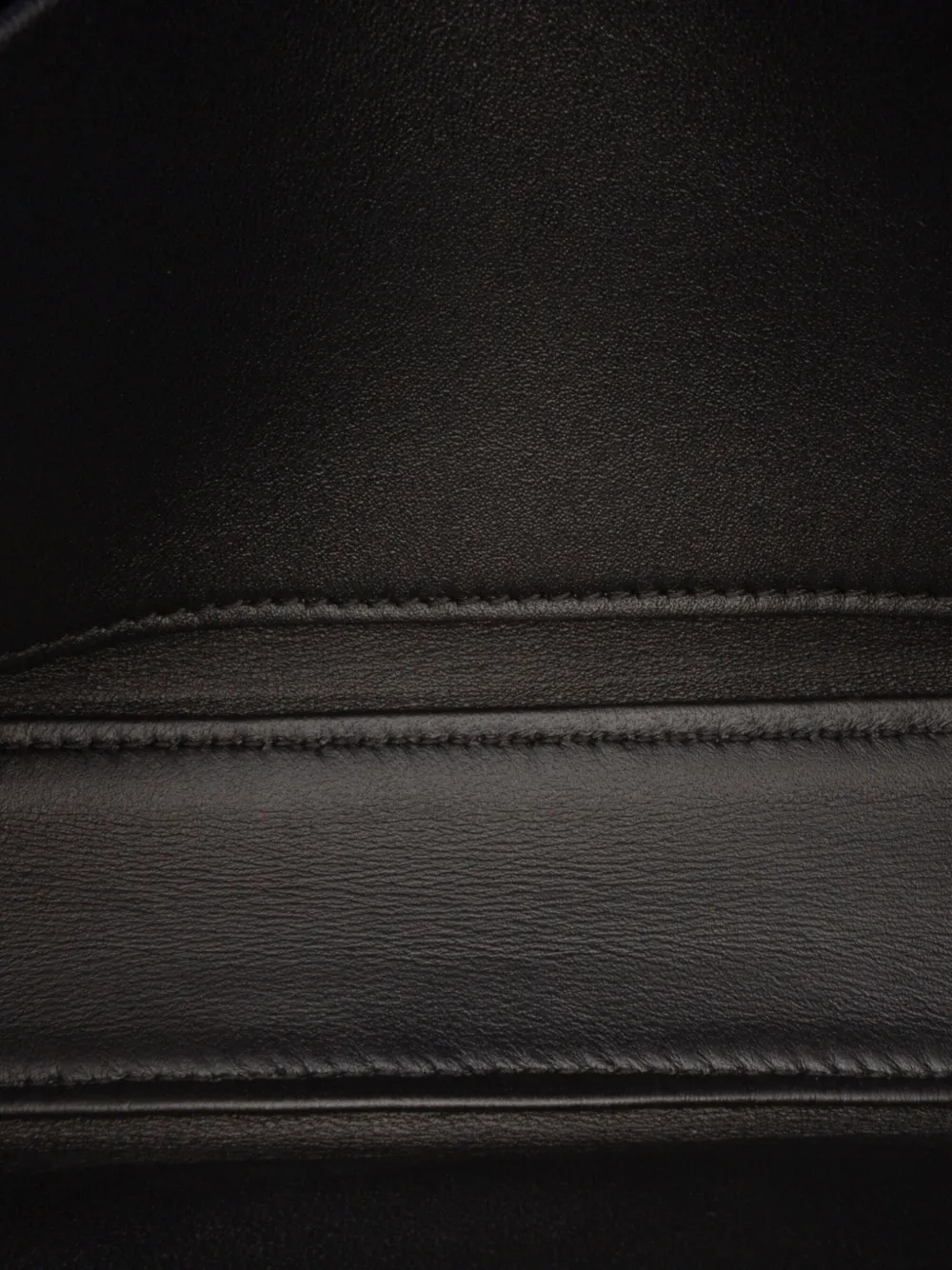 Pre-owned Celine 2022 Shiny Calfskin Claude Chain Shoulder Bag In Black