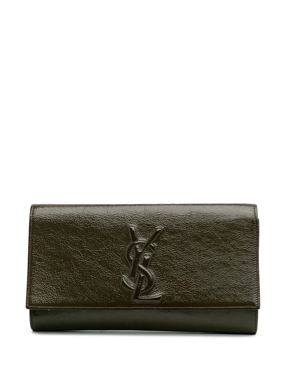 Saint Laurent Pre-Owned 20th Century ラージ パテント ベル ドゥ ジュール クラッチバッグ - Saint Laurent Pre-Owned 20th Century ラージ パテント ベル ドゥ ジュール クラッチバッグ -