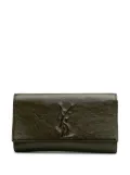 Saint Laurent Pre-Owned 20th Century Large Patent Belle De Jour clutch bag - Brown