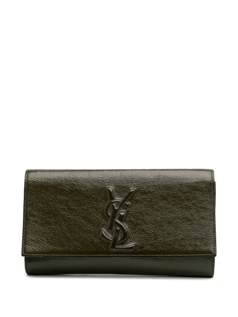 Saint Laurent Pre-Owned 20th Century Large Patent Belle De Jour clutch bag