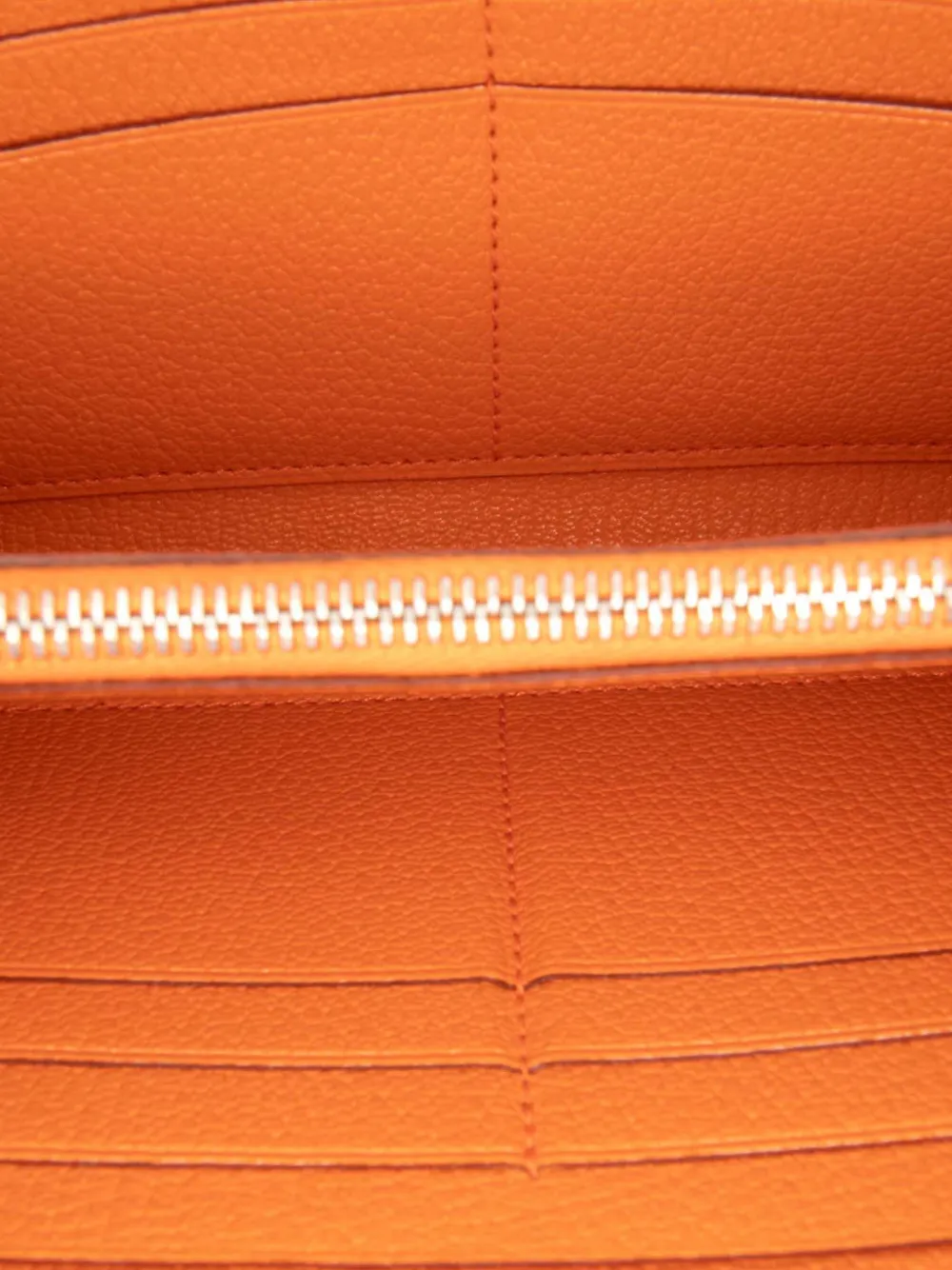Pre-owned Hermes 2013 Chevre Mysore Kelly Longue Wallet Long Wallets In Orange