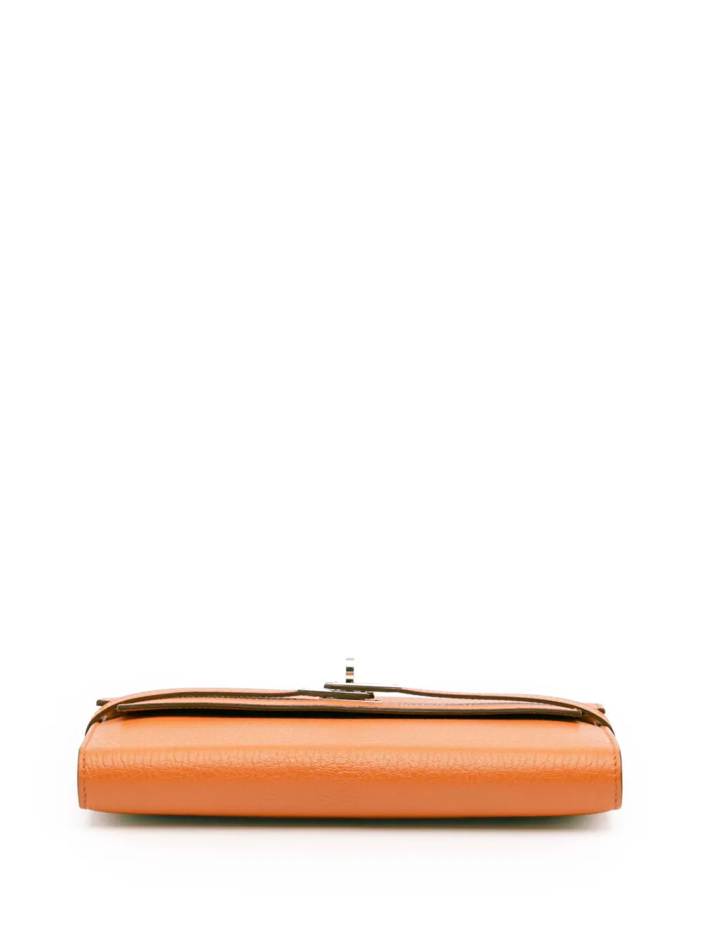 Pre-owned Hermes 2013 Chevre Mysore Kelly Longue Wallet Long Wallets In Orange