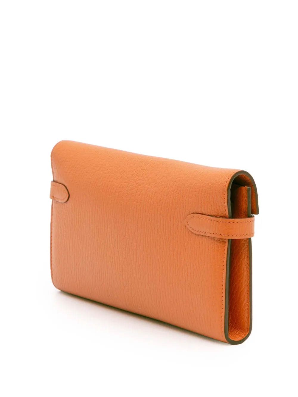 Pre-owned Hermes 2013 Chevre Mysore Kelly Longue Wallet Long Wallets In Orange