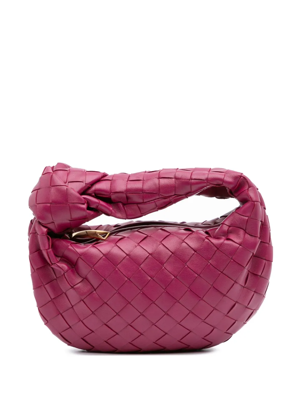 Bottega Veneta Pre-Owned 2012-2025 ミニ ナッパ イントレチャート ジョディ ホーボーバッグ - ピンク Bottega Veneta Pre-Owned 2012-2025 ミニ ナッパ イントレチャート ジョディ ホーボーバッグ - ピンク