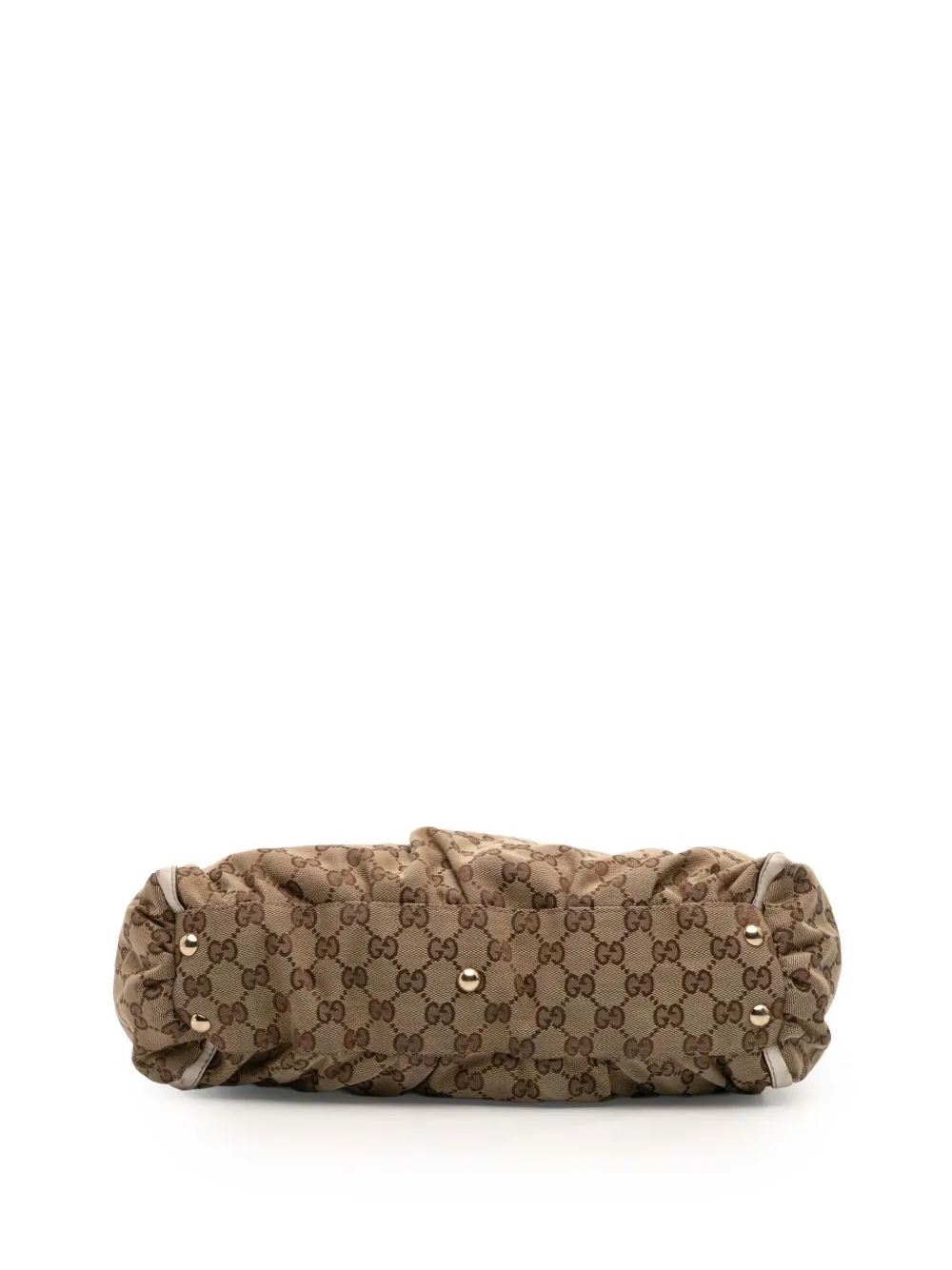 Pre-owned Gucci 2016-2025 Gg Canvas Abbey D Ring Tote Bag In Brown