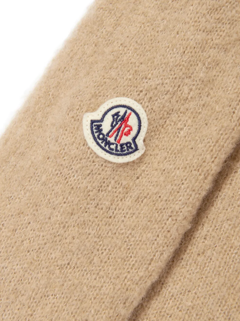 Moncler Enfant Sweater met geborduurd logo Bruin