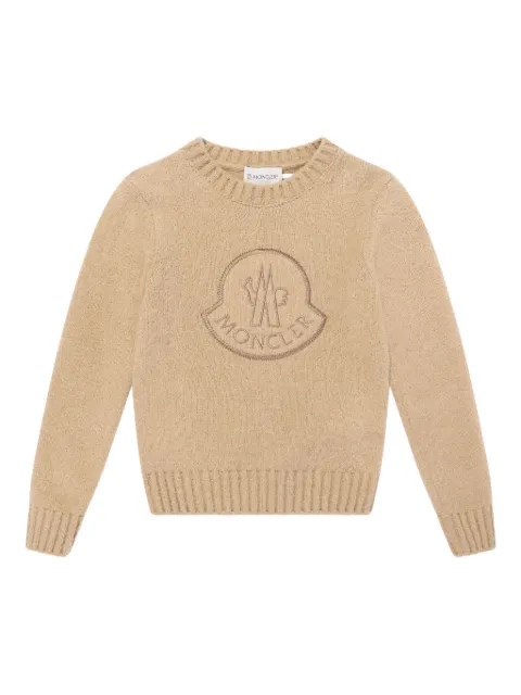 Moncler Enfant logo-embroidered crew-neck sweater