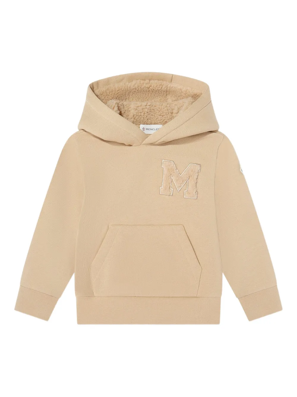 Moncler Enfant appliqué hoodie - ニュートラル Moncler Enfant appliqué hoodie - ニュートラル