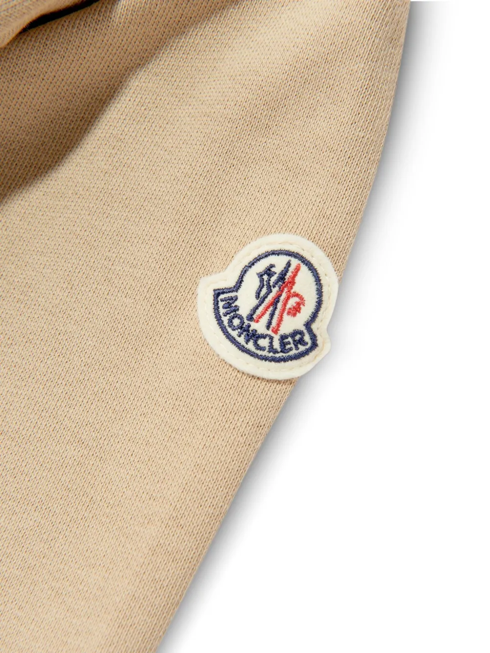 Moncler Enfant Hoodie met applicatie Beige