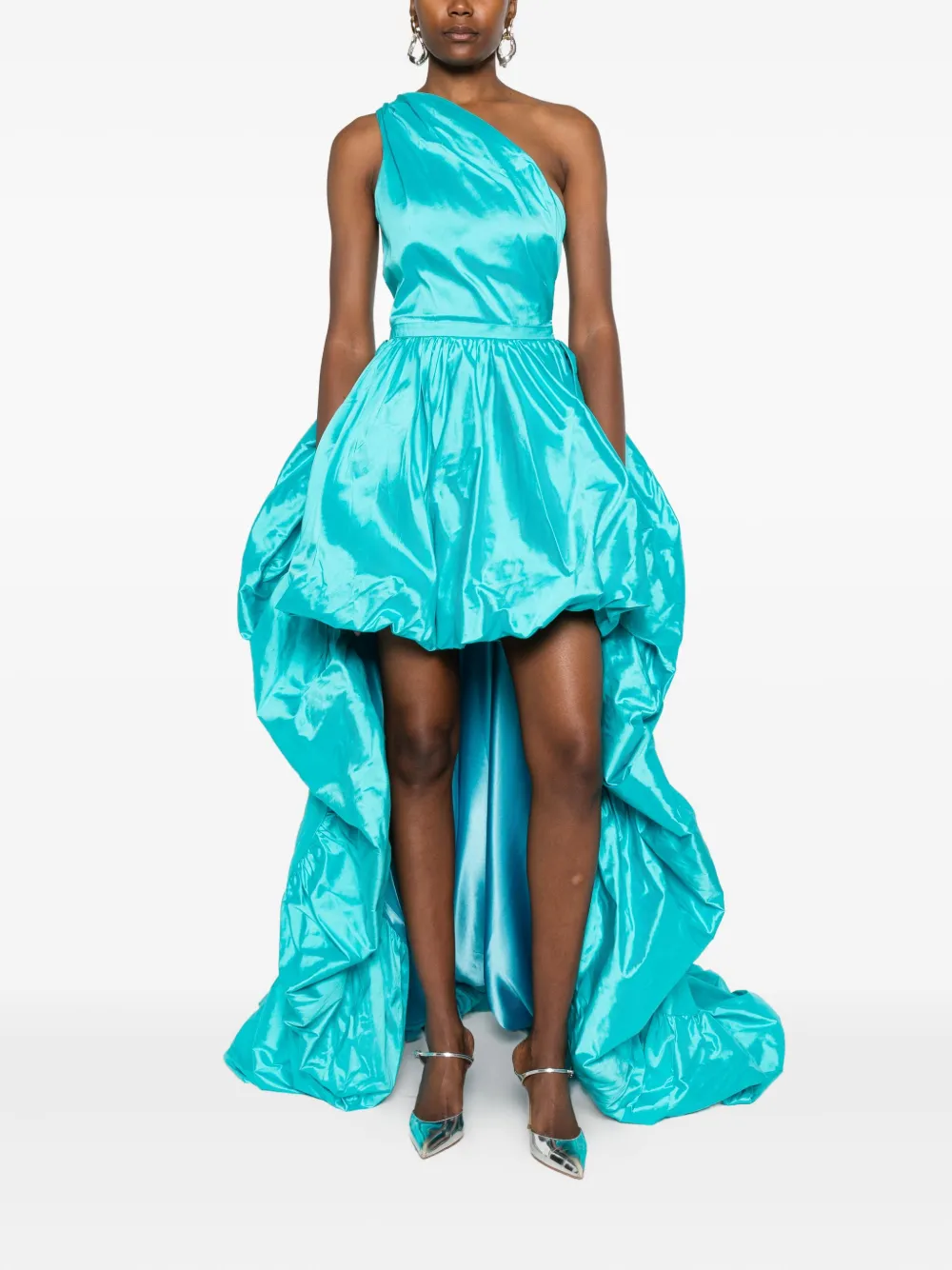 MIAU by Clara Rotescu Asymmetrische jurk - Blauw