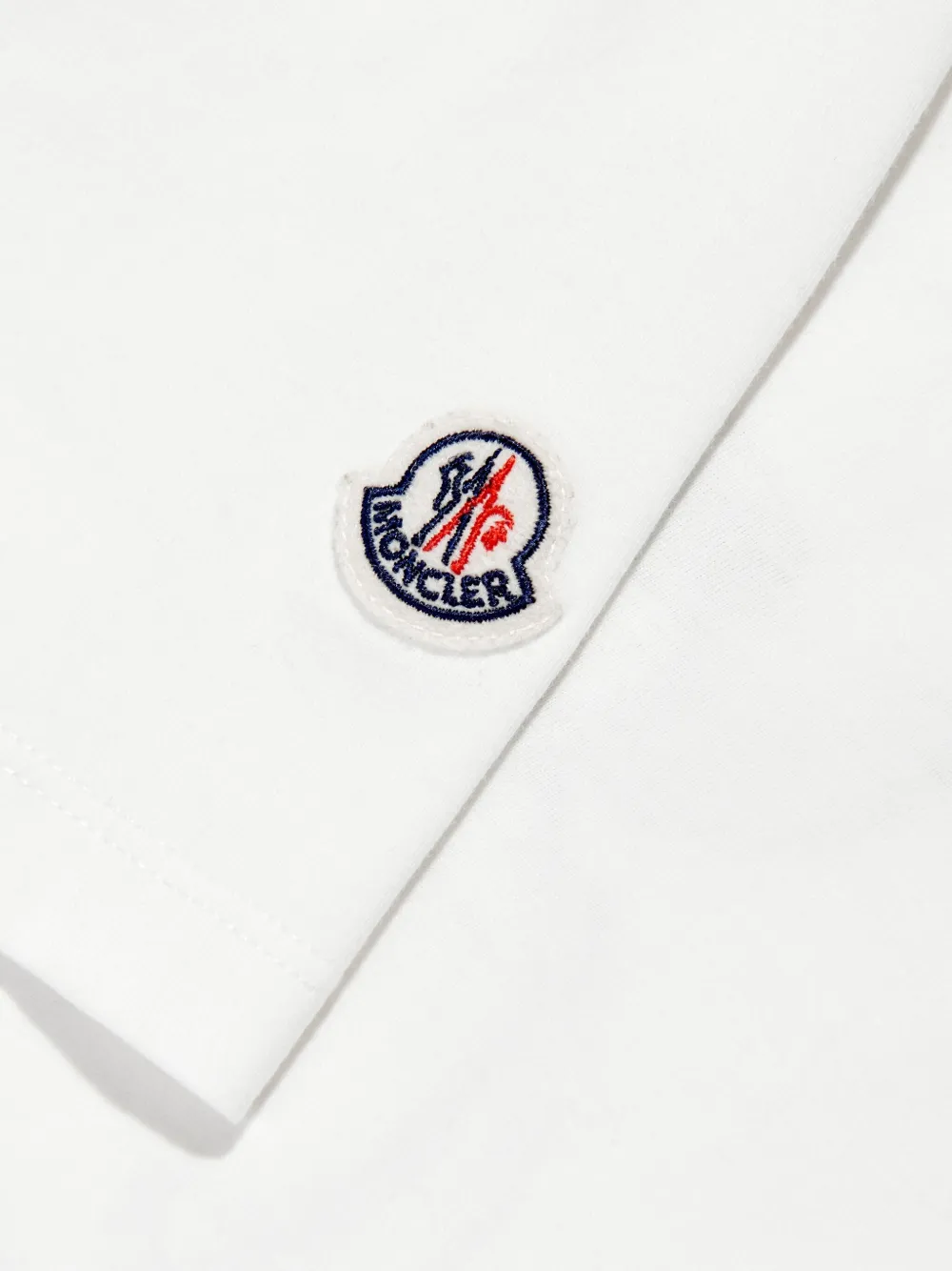 Moncler Enfant T-shirt met beerprint en logopatch Wit