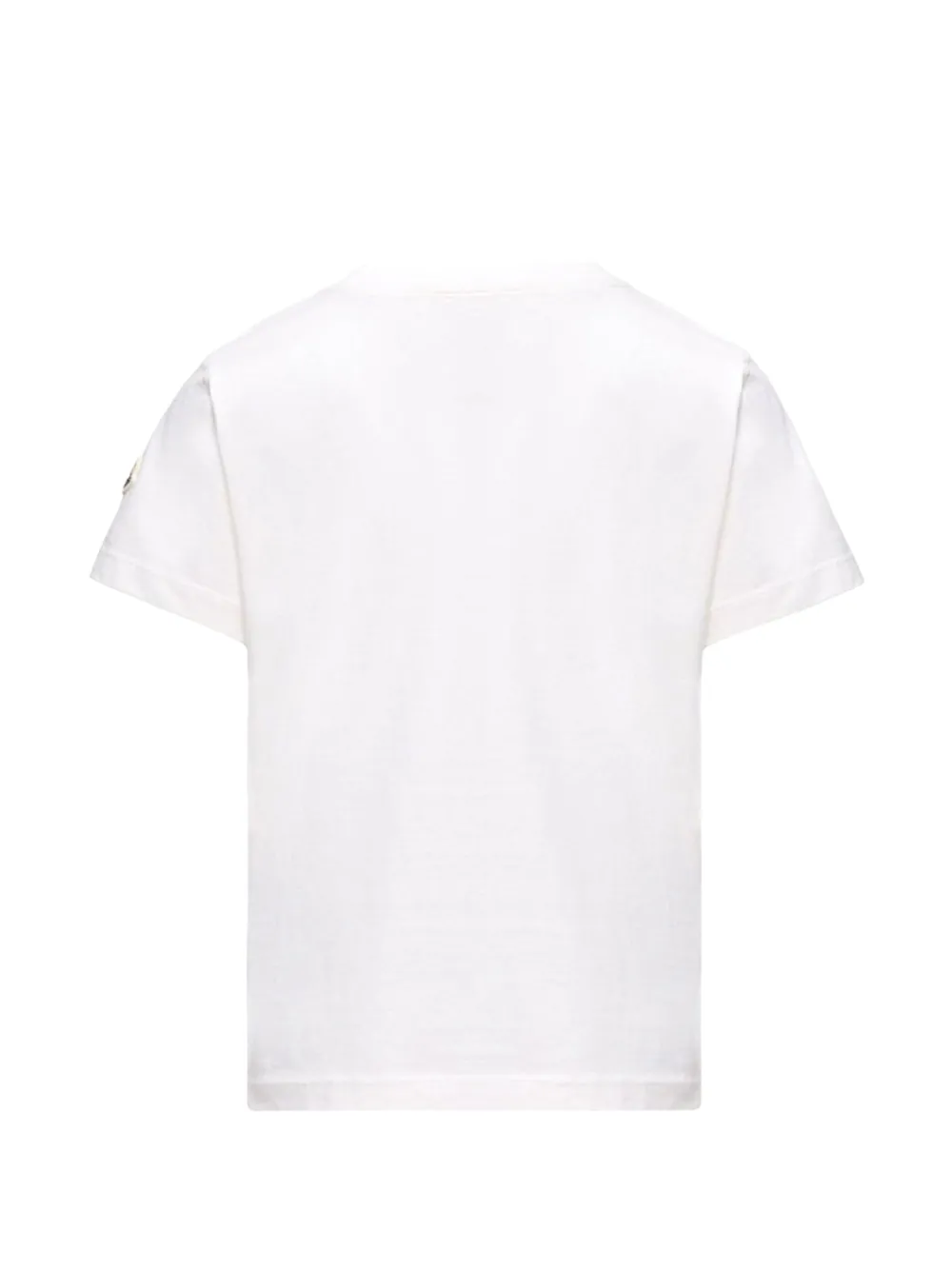 Moncler Enfant T-shirt met logopatch en surfprint Wit