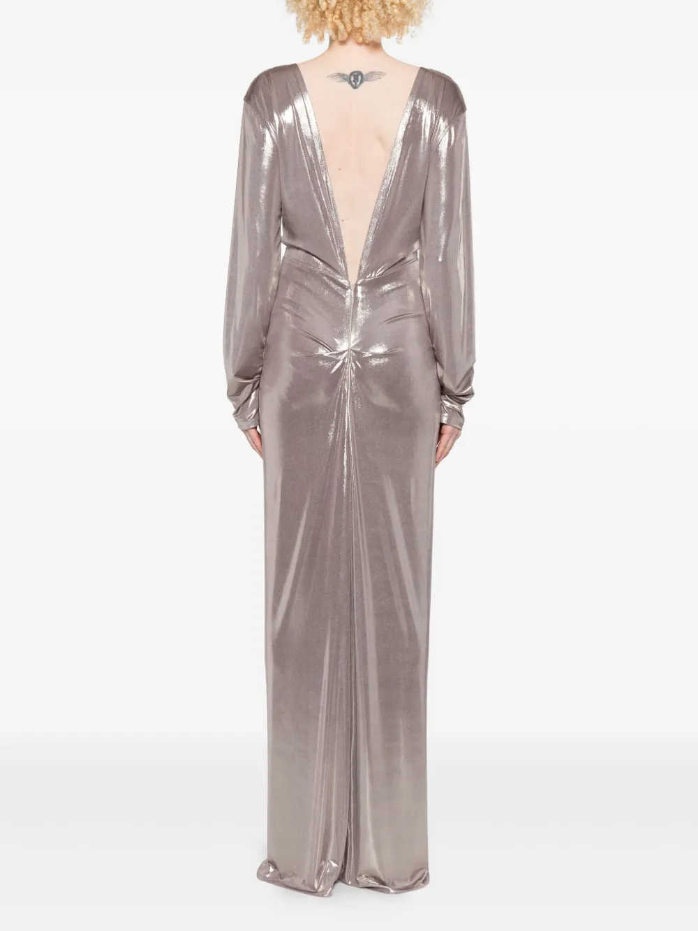 MIAU by Clara Rotescu Maxi-jurk met gedrapeerde details Roze