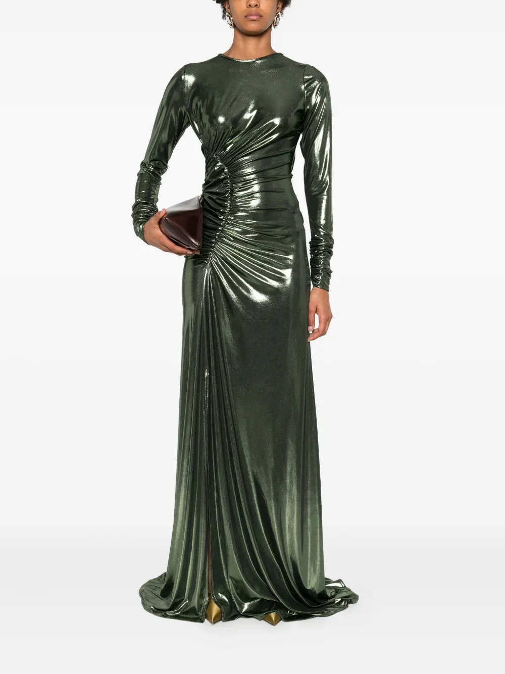 MIAU by Clara Rotescu Maxi-jurk met lange mouwen - Groen