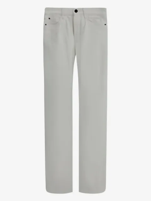 Loro Piana جينز بأبليكة جلد وبـ5 جيوب