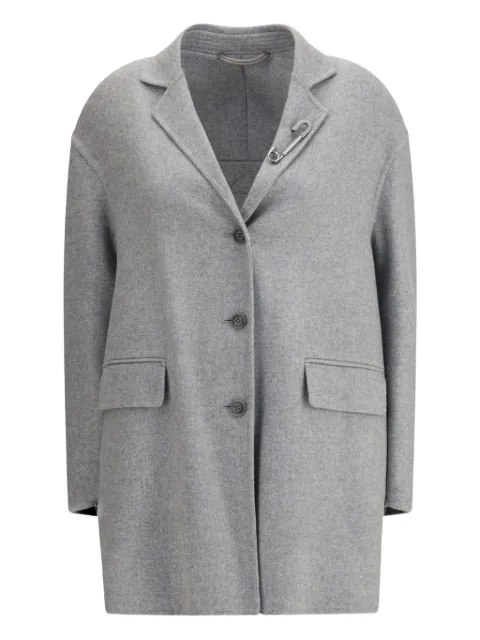 Ermanno Scervino embellished-lapel single-breasted coat