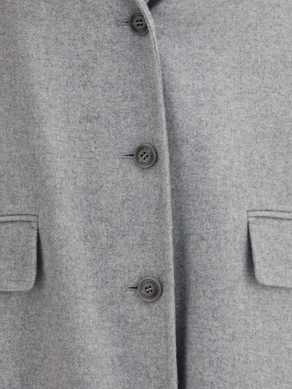 缀饰翻领单排扣外套