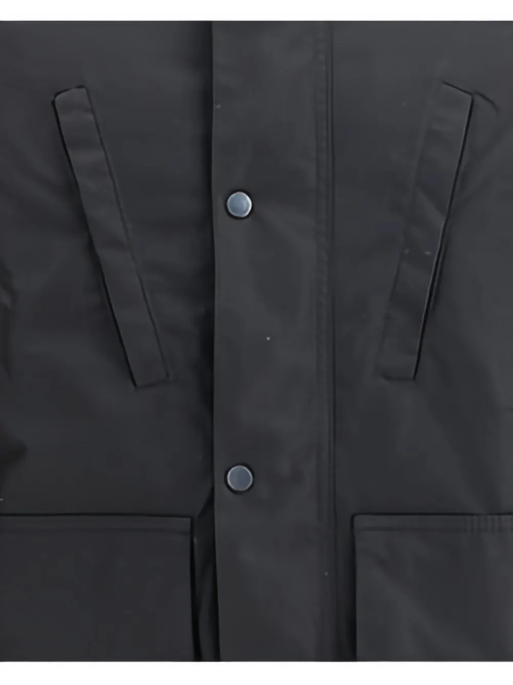 Barbour International Hooded Cotton Jacket In Black