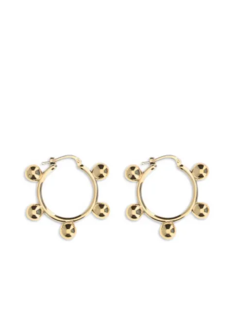 Jil Sander arracadas con detalle de cuentas