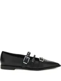 PINKO pointed-toe buckle ballerinas - Black