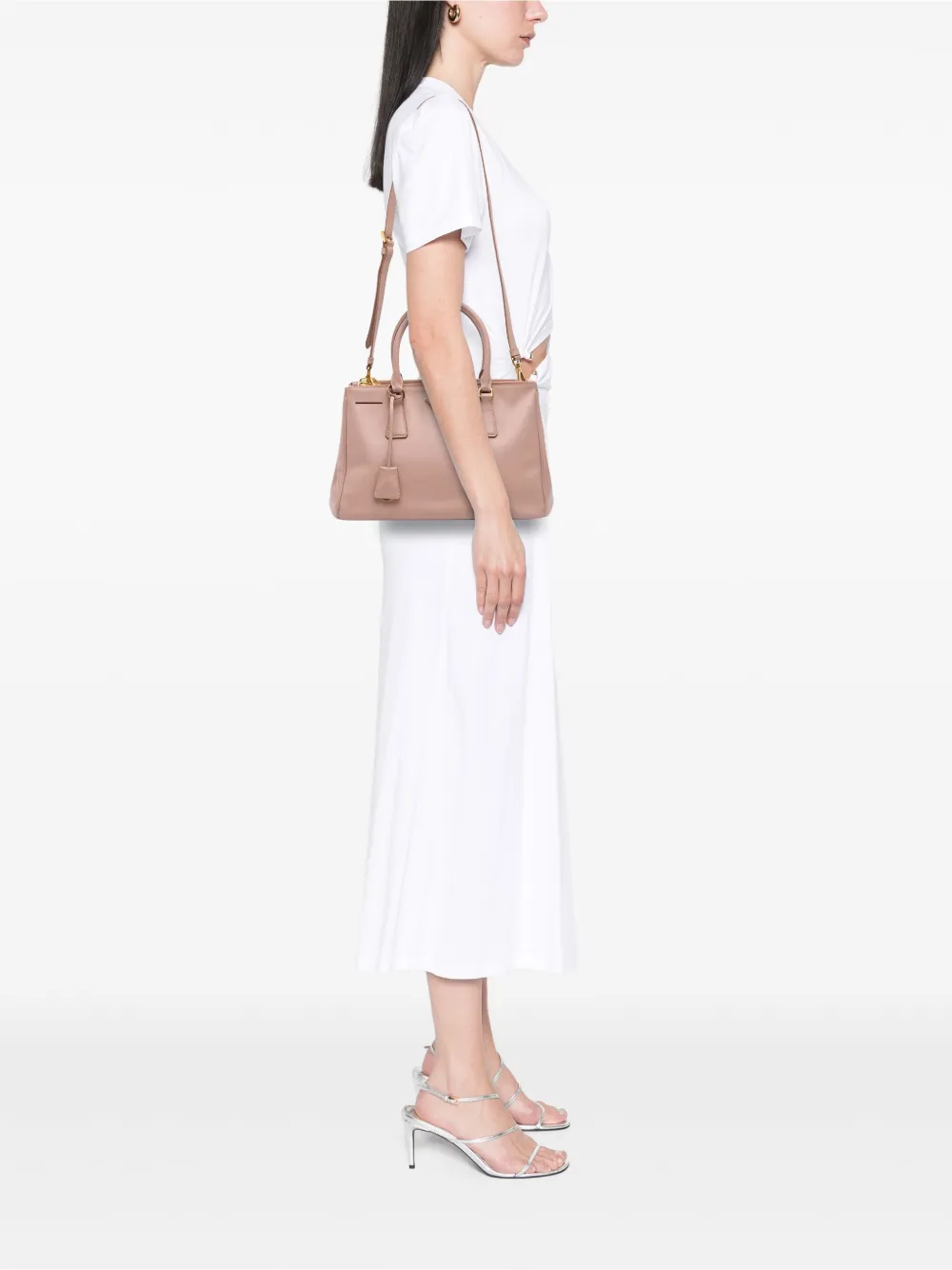 Prada Pre-Owned 2021-2025 Large Saffiano Lux Galleria Double Zip satchel | Pre-Owned | Image 2