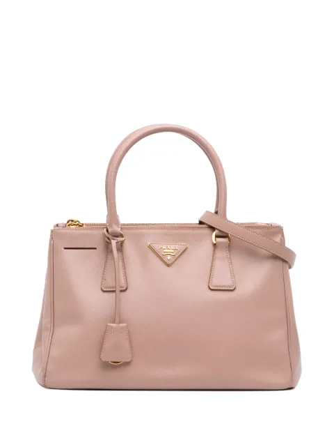 Prada Pre-Owned 2021-2025 Large Saffiano Lux Galleria Double Zip satchel