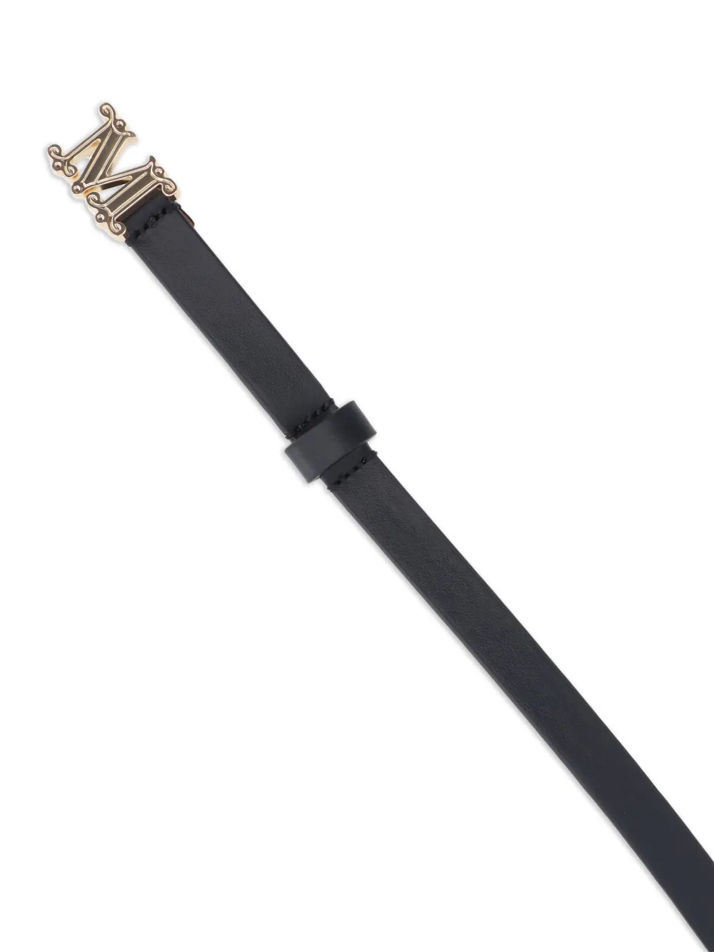  Max Mara Leather Belt - Black 