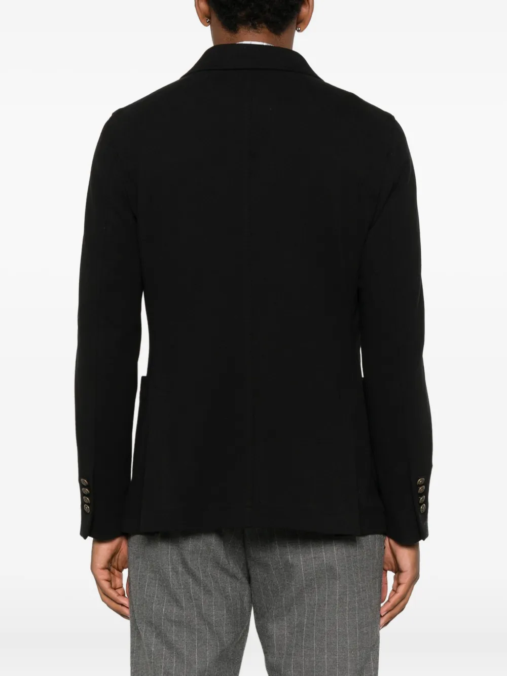 Circolo 1901 Double-breasted Buttoned Jacket In Black