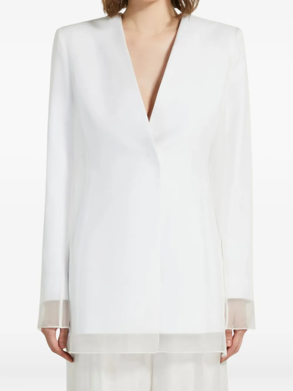 Max Mara double-layered organza jacket | Fitted Jackets | Image 2