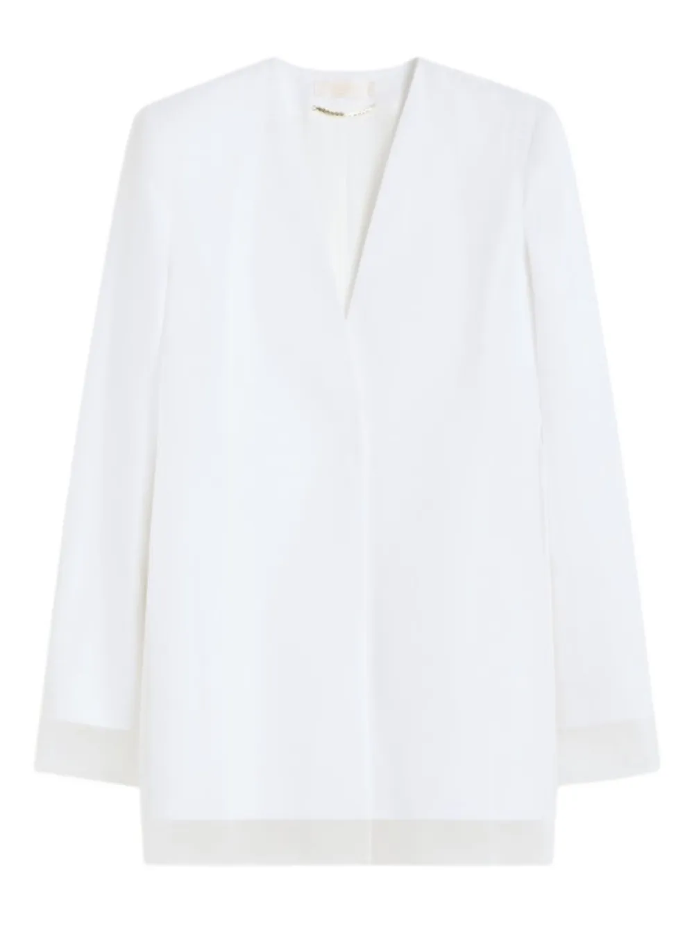Max Mara ダブルレイヤーオーガンザジャケット - ホワイト Max Mara ダブルレイヤーオーガンザジャケット - ホワイト