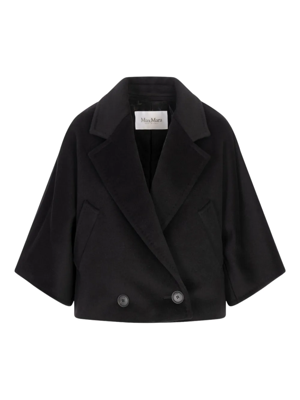 Max Mara double-breasted short coat | Black | Image 1