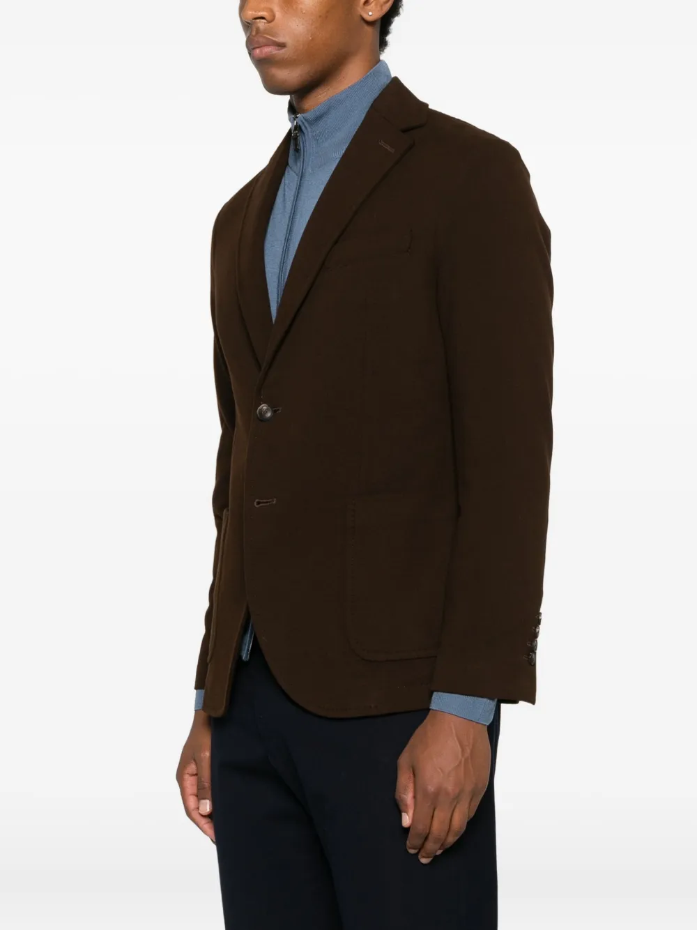 Circolo 1901 Button Patch-pocket Jacket In Brown