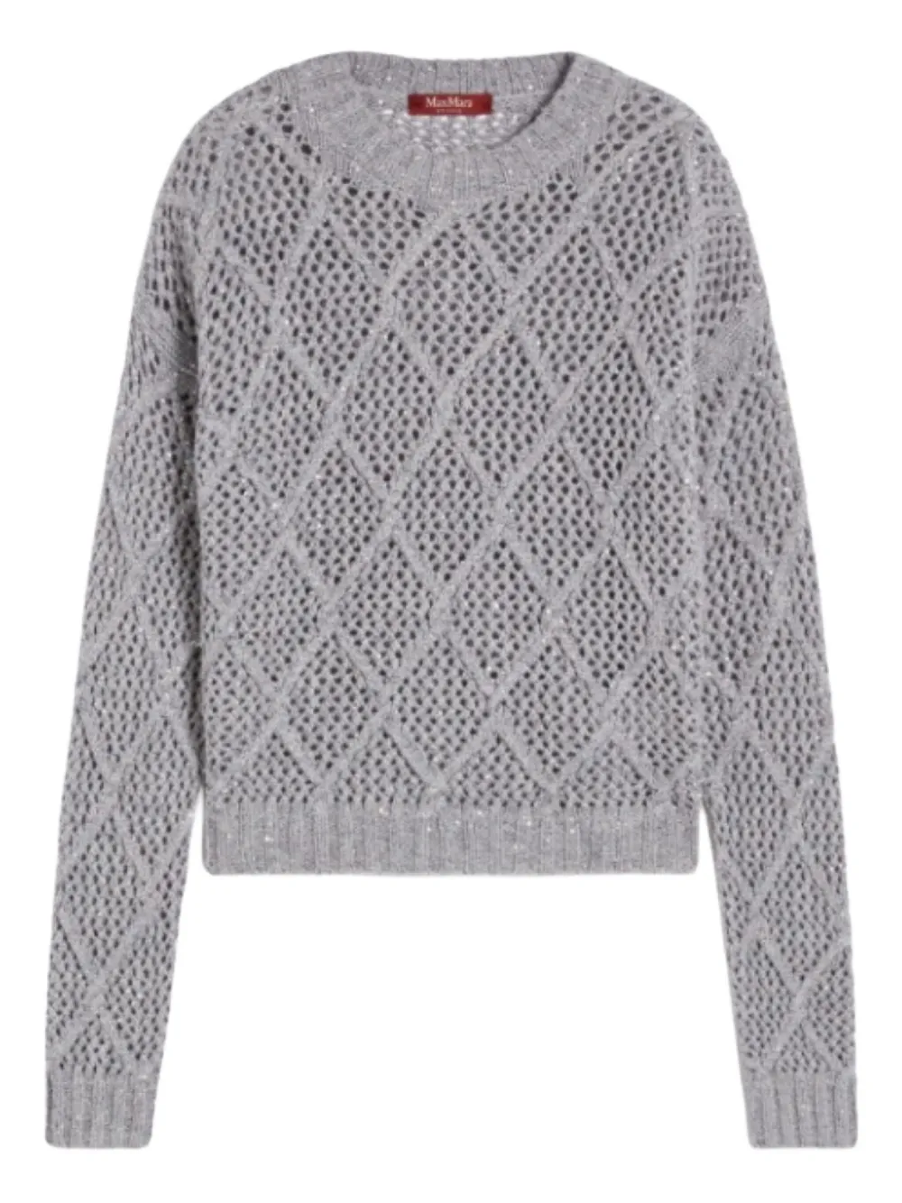 Max Mara スパンコール セーター - グレー Max Mara スパンコール セーター - グレー