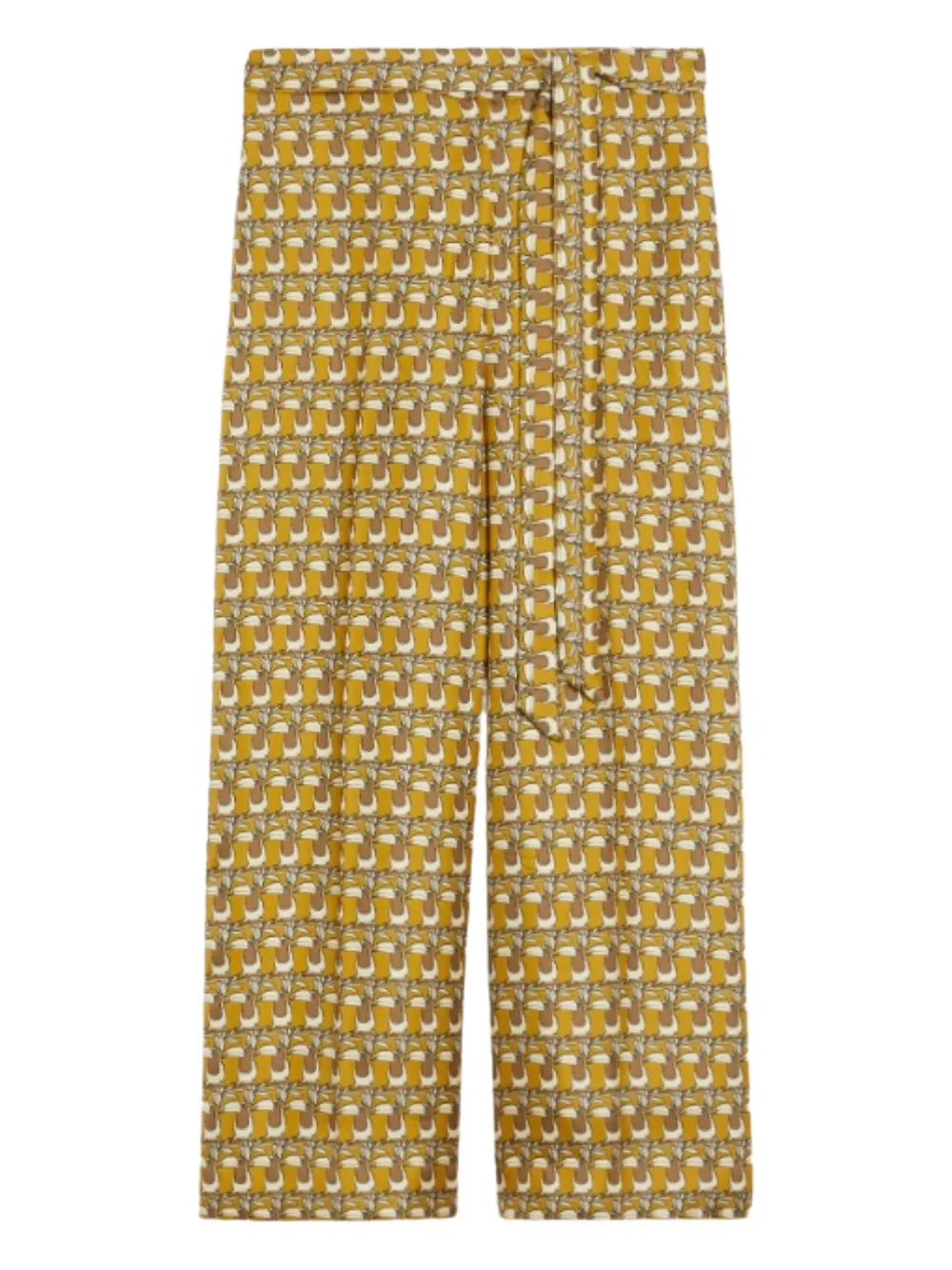 Max Mara プリント パンツ - イエロー Max Mara プリント パンツ - イエロー