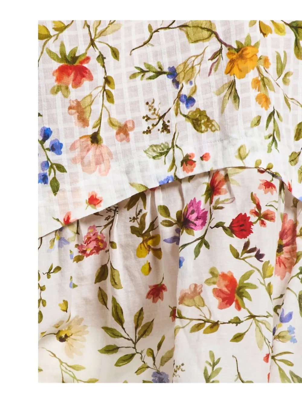High Lithe Floral-print Top In White