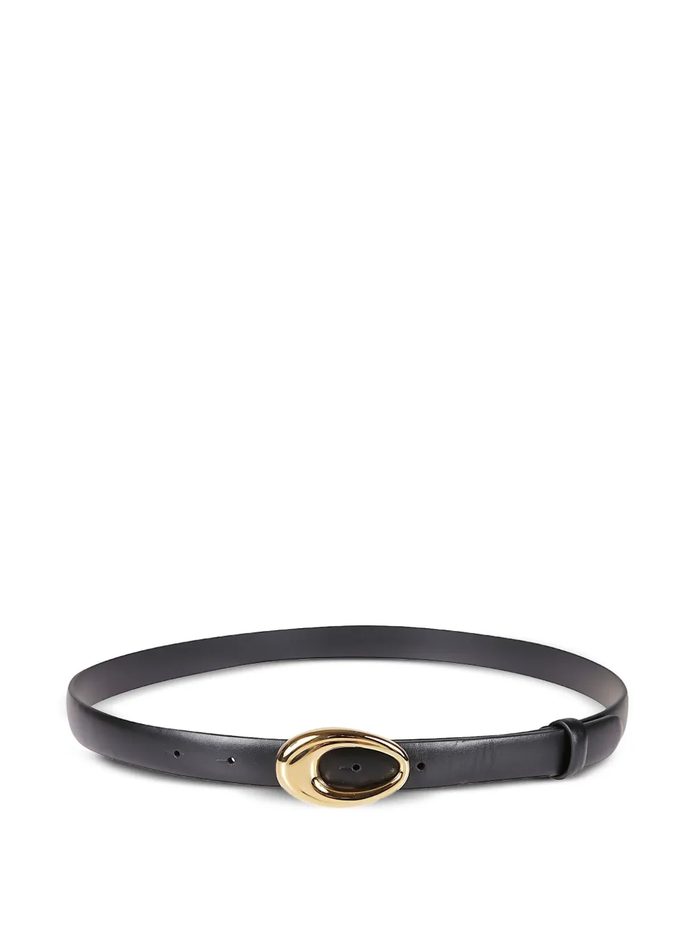 KHAITE cinturón con hebilla ovalada | negro | Image 1