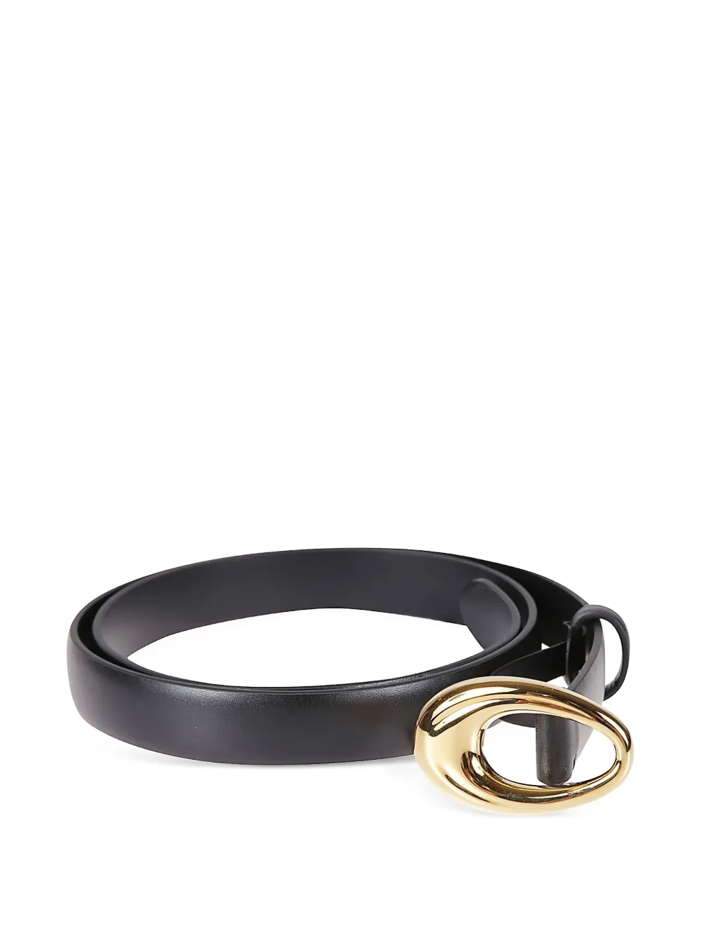 KHAITE oval buckle belt - Zwart
