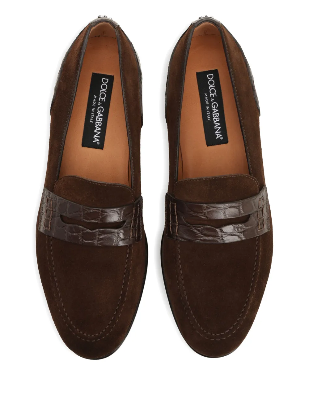Dolce & Gabbana Leren loafers Bruin